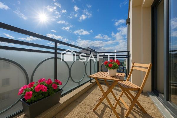 Résidence de 2016, deux balcons et parking !