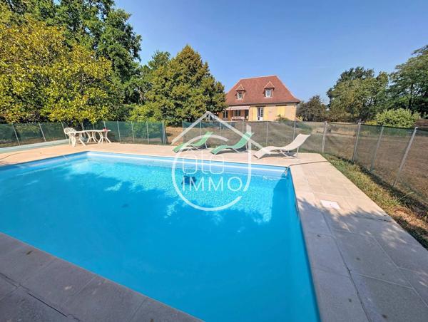 PRIGONRIEUX : Charmante périgourdine de 140m² avec piscine et garage