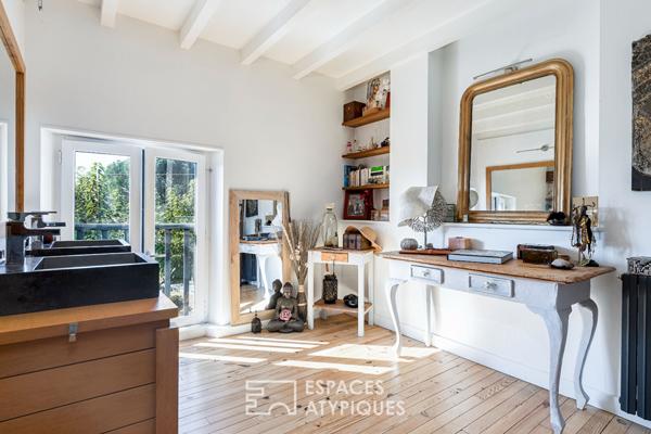 Longère avec piscine et parc arboré dans le Lauragais