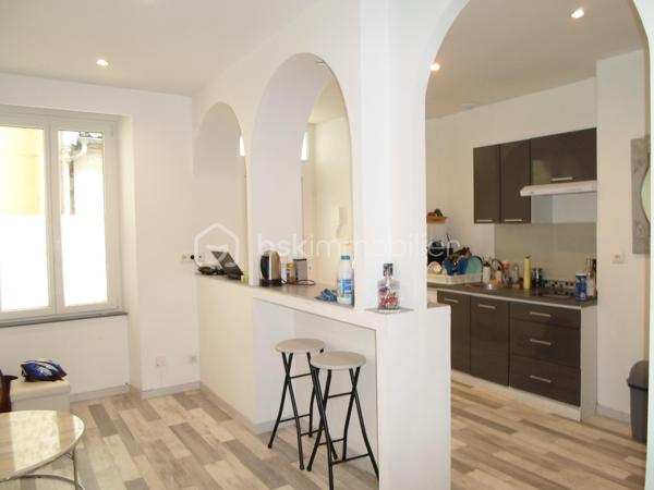 Belfort, Au calme, en centre-ville et à 2 pas de la gare, mais à l'abri du bruit et de tout passage, en fond d'une cour privée d'une petite copropriété sécurisée, se trouve cet appartement type « vaste studio » / T1, totalement meublé, en rez de chaussée, comprenant sur environ 35,5 m² :

Entrée et accès direct dans l'appartement, sur pièce de vie avec cuisine moderne totalement équipée, séparée de la partie séjour par un grand bar et des alcoves.
La grande surface de la pièce de vie permet de créer une partie « nuit / chambre ».
Vaste salle de bain avec baignoire, toilettes, et une petite zone séparée de rangements.

La cour intérieure devant l'appartement offre un espace extérieur, permettant un petit « salon de jardin ».

Un appartement rénové récemment, vendu totalement meublé, avec de faibles charges de copropriété (chauffage individuel élec.), avec une situation idéale, à la fois au cœur de ville mais au calme !
A visiter sans tarder !
Idéal Investisseur ou 1er achat !