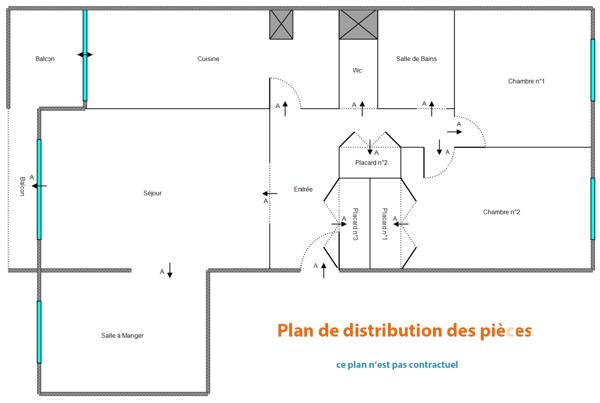 Appartement à vendre 4 pièces 80 m² Tours