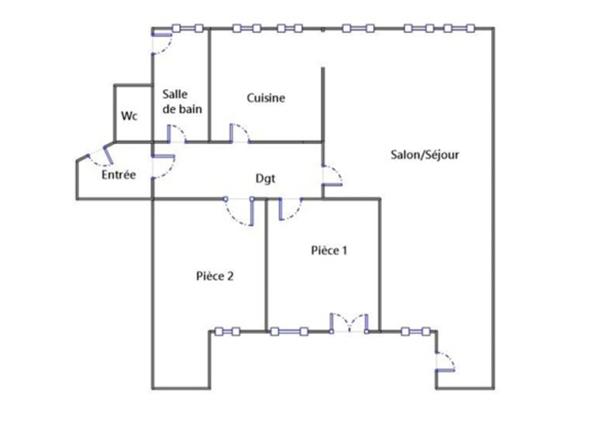 Appartement T3   81,26 m² avec balcons – Hyper Centre de Douai – Vue sur le Beffroi - Résidence principale ou investissement locatif