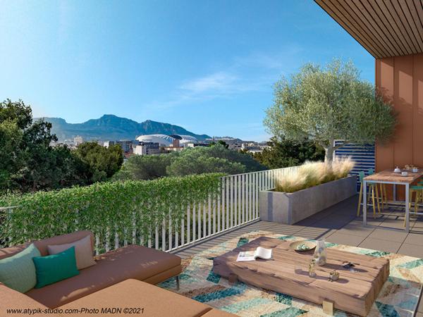 beau duplex plein sud