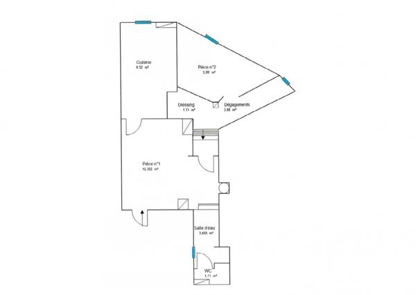 Appartement à vendre 2 pièces 38 m² Strasbourg