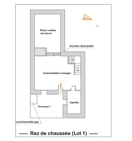 Maison de village rénovée de 142 m² avec terrasses et accès indépendant