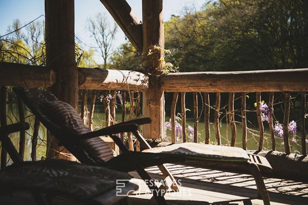 La Maison en bois, son étang et son exceptionnel environnement