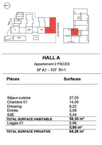 Appartement à vendre 2 pièces 58 m² La Rochelle
