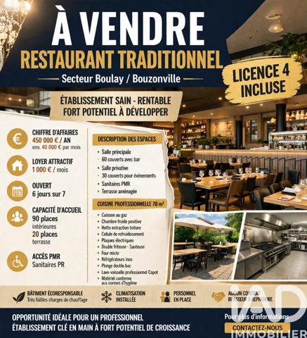 Restaurant à vendre 250 m² Téterchen