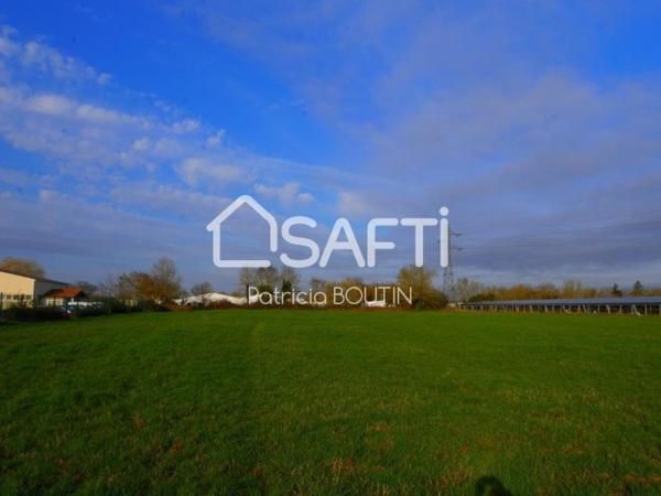 TERRAIN PROFESSIONNEL VIABILISÉ ET BORNÉ 1600 M2  A NIORT !