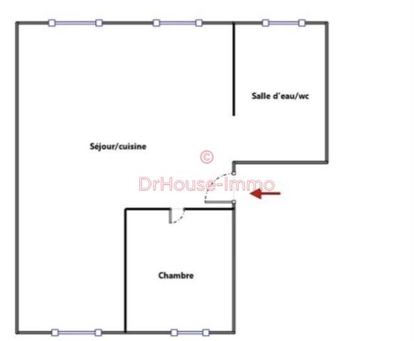 Appartement à vendre 2 pièces de 37 m²