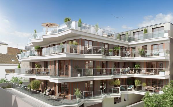 Appartement Le Touquet Paris Plage 3 pièce(s) 66.3 m2 avec terrasse 33m² et garage