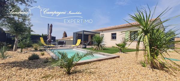 Sablet (84110) VILLA T4 non mitoyenne de plain pied, sur parcelle PAYSAGEE PISCINEE