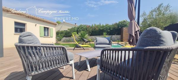 Sablet (84110) VILLA T4 non mitoyenne de plain pied, sur parcelle PAYSAGEE PISCINEE
