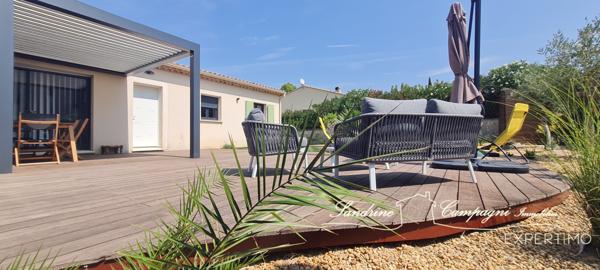 Sablet (84110) VILLA T4 non mitoyenne de plain pied, sur parcelle PAYSAGEE PISCINEE