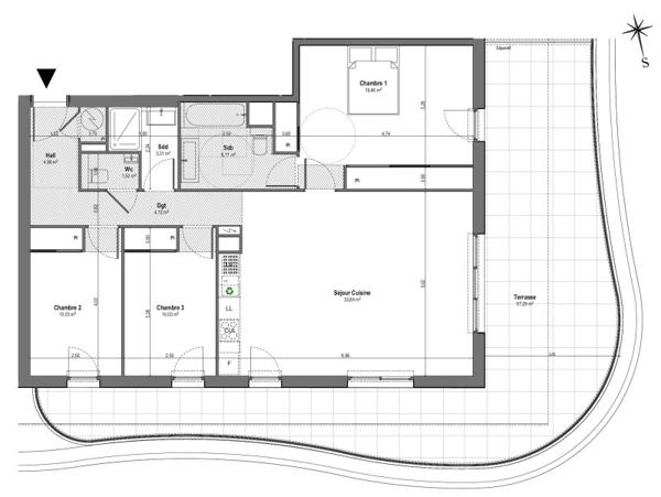 Vente / Appartement T4 à Villeneuve-Loubet (06270)