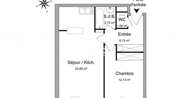 Location Appartement 2 pièces 45.75 m² - Franconville 95130