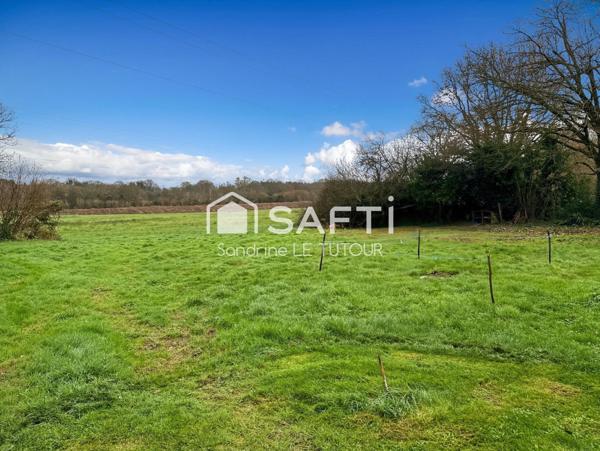 Terrain constructible 919 m2, Bourg de PLESCOP