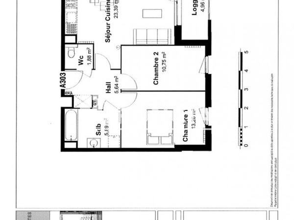 Location Appartement 3 pièces 60.81 m² - RESIDENCE WHITE PARK Arras 62000