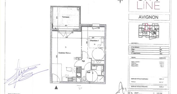 À vendre Appartement 2 pièces 40.31 m² - Avignon 84000