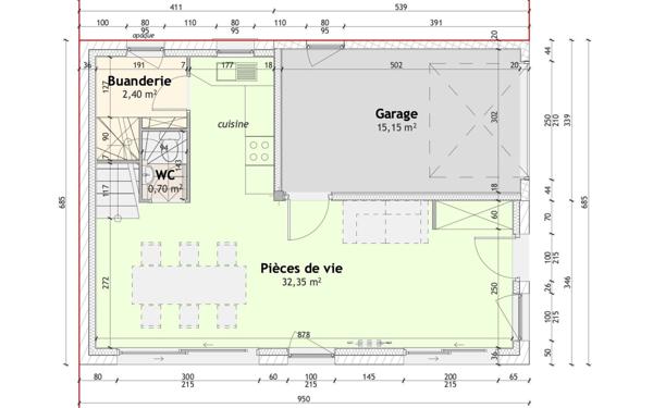 Maison à vendre    4 pièces • 83 m2 Brindas