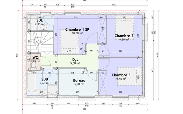 Maison à vendre    4 pièces • 83 m2 Brindas