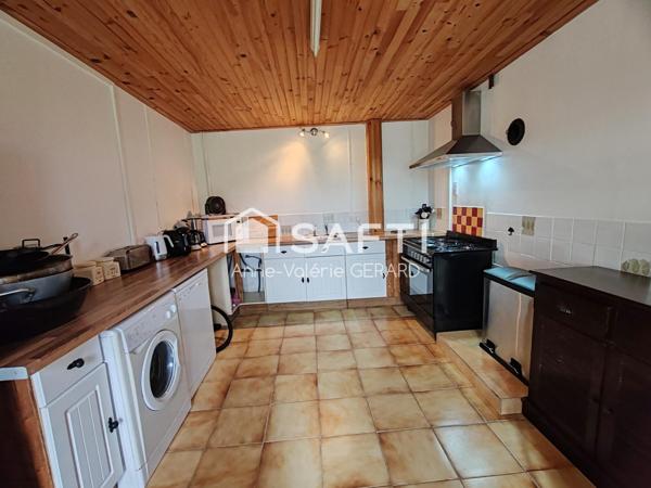 Maison de campagne avec jardin,3chbs,1400m² terrain