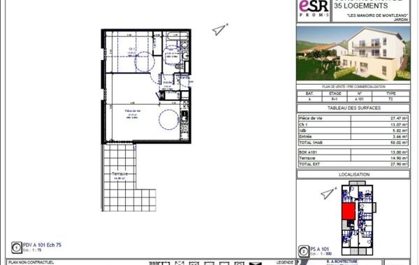 Vente Appartement P2 neuf Vienne   