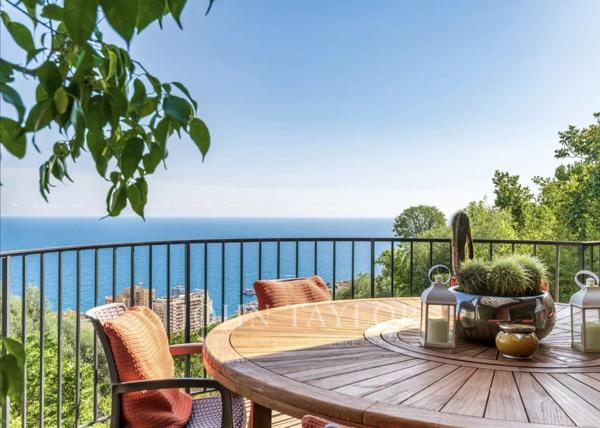 LIMITROPHE MONACO - BEAUSOLEIL - VILLA VUE MER ET MONACO- PISCINE -JARDIN
