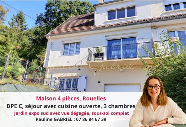Maison T4 82 m², Jardin plein sud,  Garage, Rouelles - LE HAVRE