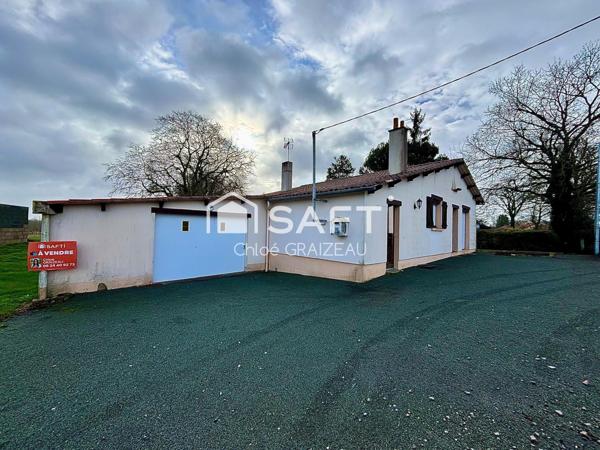 Maison de plain-pied, 89 m² habitables, garage