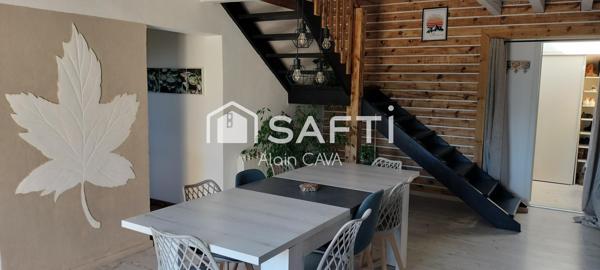 Chalet de 145m² avec garage en sousol sur 914m² de terrain