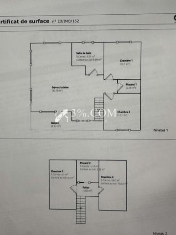 Duplex 5 pièce(s) 4 chambre(s) 90 m²