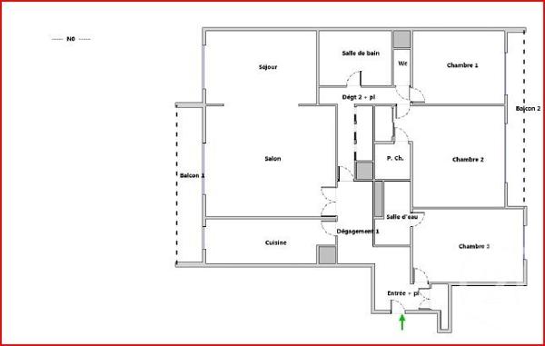 Appartement F5 à vendre  5 pièces - 102,50 m2 PARIS - 75012