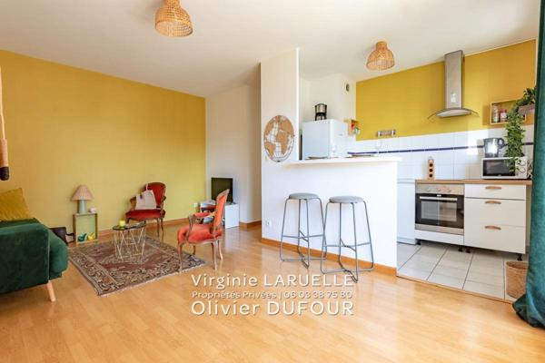 Rouen appartement avec balcon, 1 chambre, cave et parking