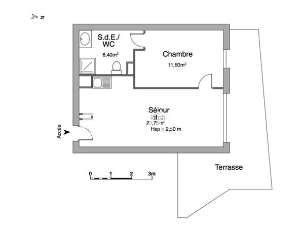 Location Appartement 2 pièces 38.65 m² - RESIDENCE LES 2 MOULINS BAT A Septemes Les Vallons 13240