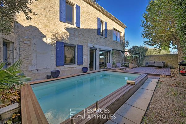 Mas à l’esprit artistique et bohème – 15 km de Nîmes