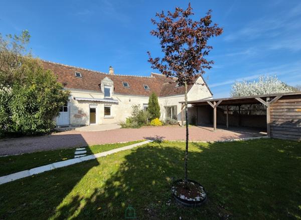 LONGÈRE TOURANGELLE  – Charme, 3 chambres, terrasse sud, jardin, atelier