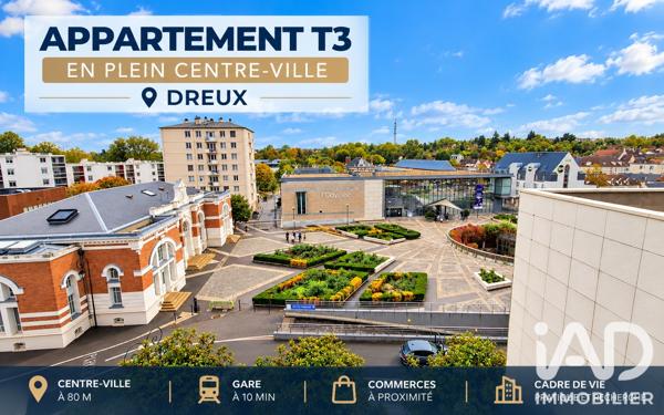 Appartement à vendre 3 pièces 72,39 m² Dreux
