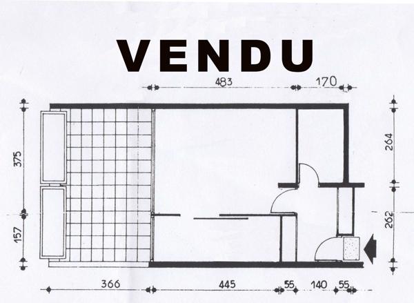 Nanterre (92000) Appartement 1 pièces de 35,02 m² Carrez m² avec véranda 20 m² proposé au prix de 245 000 € HAI