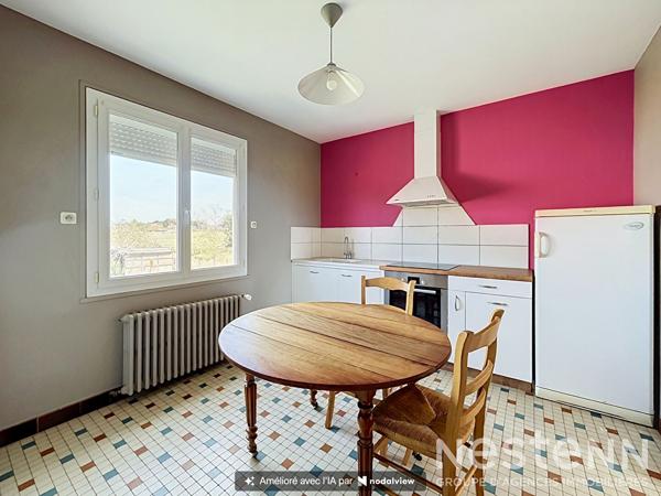 Maison 4 chambres, sous-sol et jardin de 970 m² La Pommeraye 49620 LES MAUGES SUR LOIRE