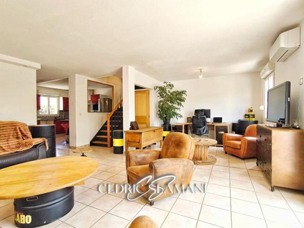 MAISON R+1 80M2, CUISINE, SALON, 2 CHAMBRES, SALLE D'EAU, 1 WC, JARDIN, GARAGE