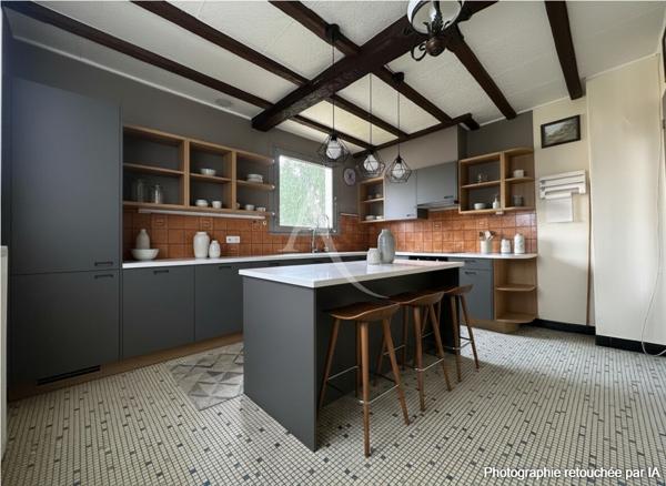 SERRIS BOURG - Env. 160 m² - 3 chambres + bureau - Terrain 588 m²