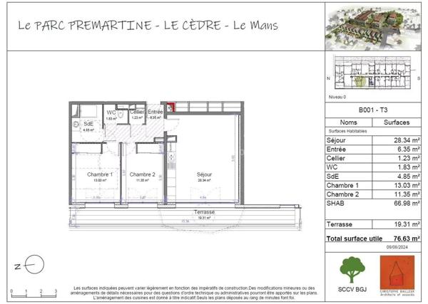Vente Appartement 3 pièces 66 m2 à Le Mans