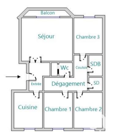 Appartement à vendre 4 pièces 87 m² Paris 19