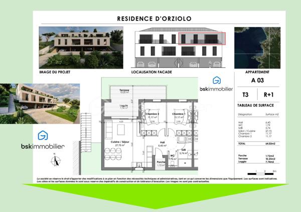 Appartement de 67 m²