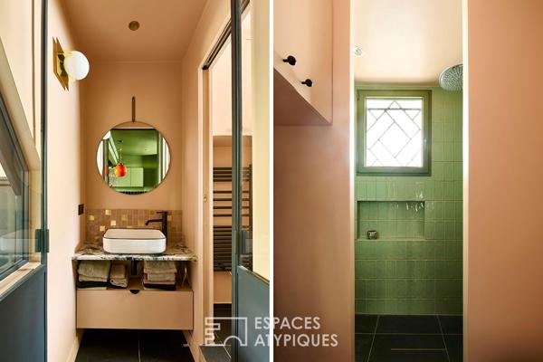 Atelier rénové en dernier étage avec balcon – Avenue Junot