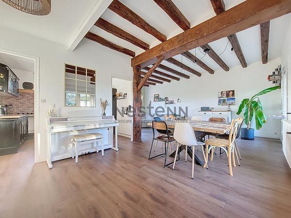 Maison de plain-pied avec vue panoramique, 3 chambres, proche des commodités, 3 minutes de La Pommeraye (49)