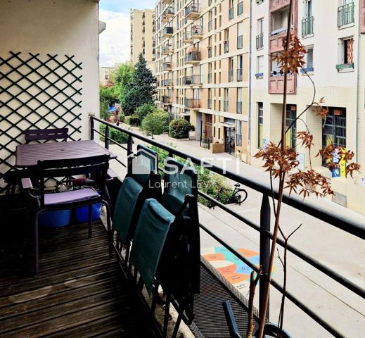 3 pièces quartier Réunion-Charonne, balcon + cave
