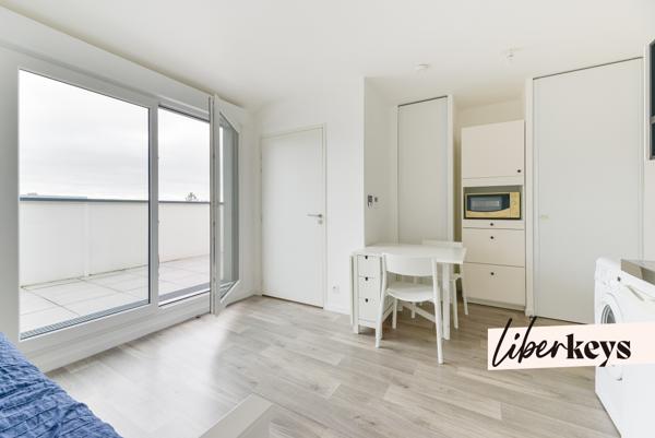 Studio T1 récent de 22 m² avec terrasse de 11 m² – Proche facultés