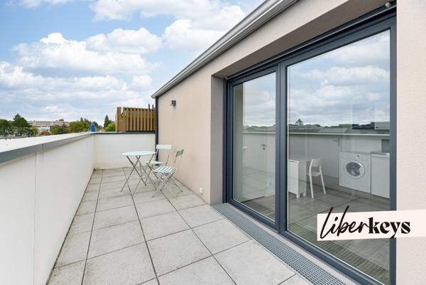 Studio T1 récent de 22 m² avec terrasse de 11 m² – Proche facultés